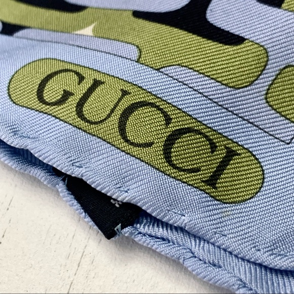 Rare Vintage Gucci Silk Scarf - Exclusive Geometric Design - Made in Italy - Picture 2 of 16